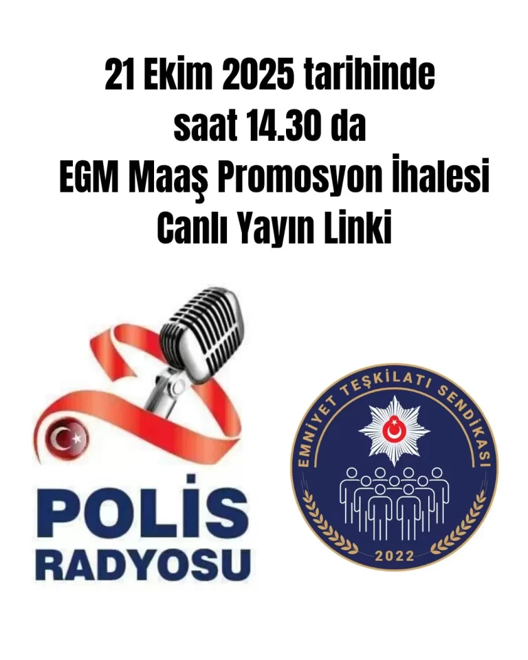 EGM PROMOSYON İHALESİ SON DAKİKA