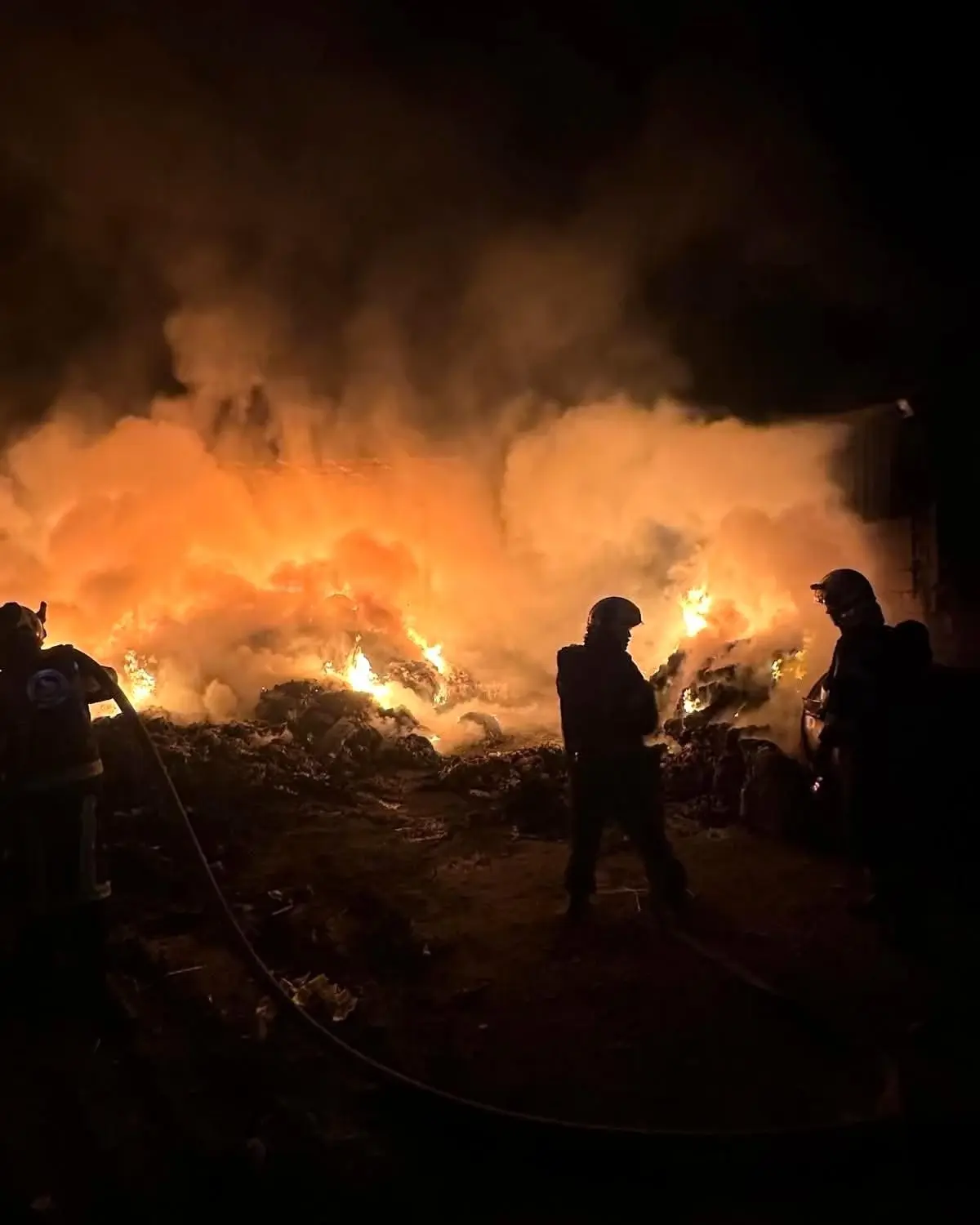 Denizli’de Tekstil Fabrikasında Yangın