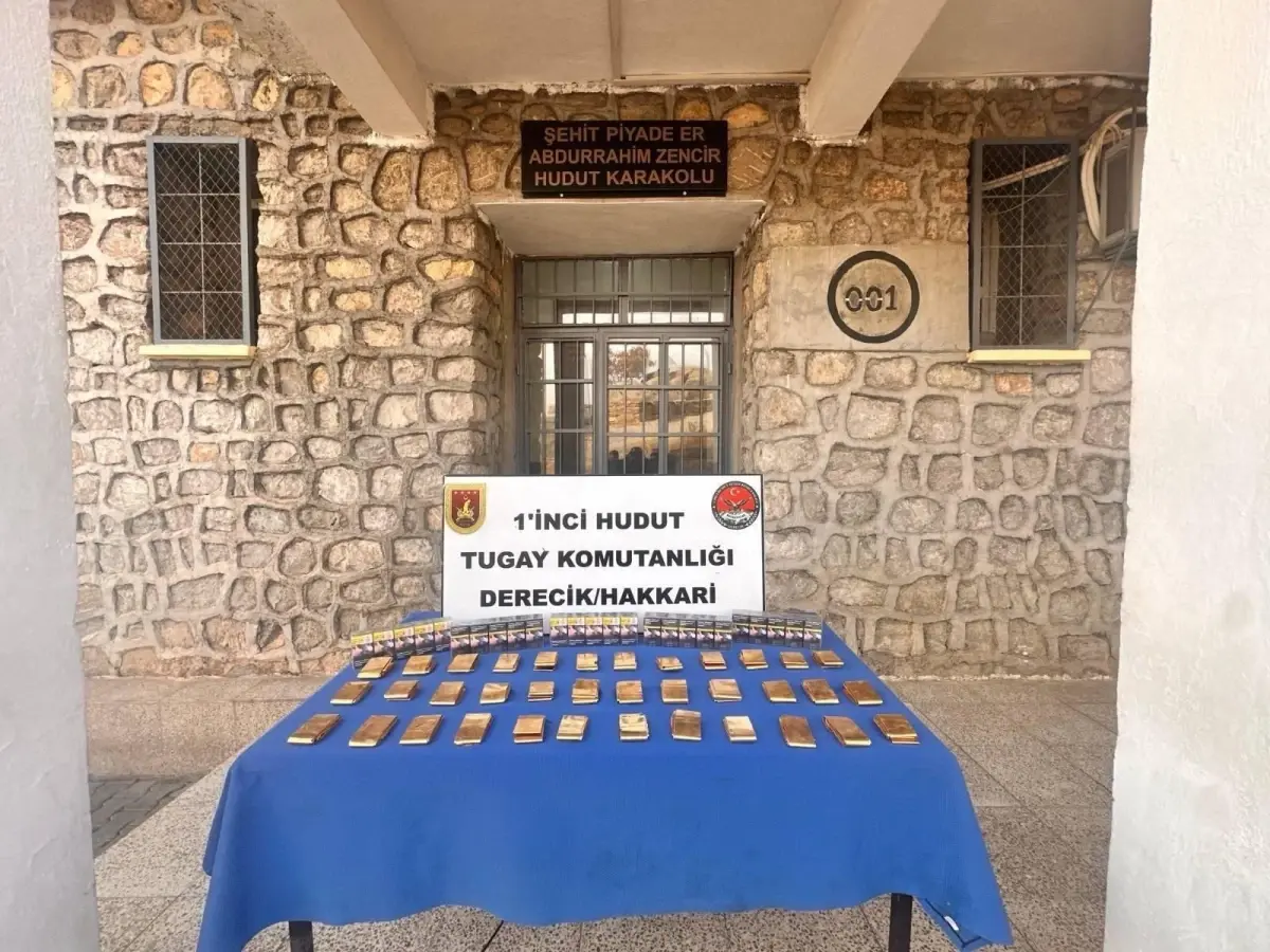 Hakkari’de Altın ve Sigara Ele Geçirildi