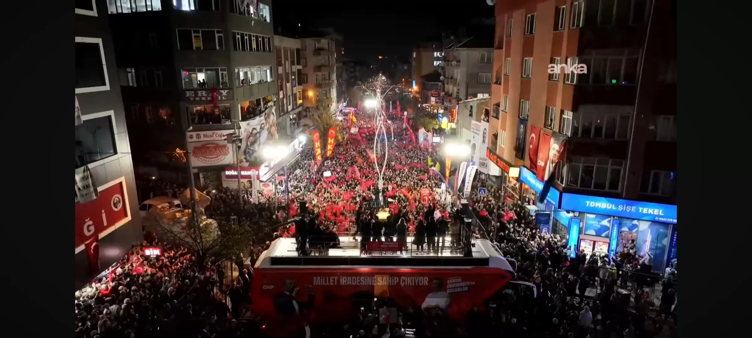 CHP İSTANBUL SULTANGAZİ MİTİNGİNE REKOR KATILIM