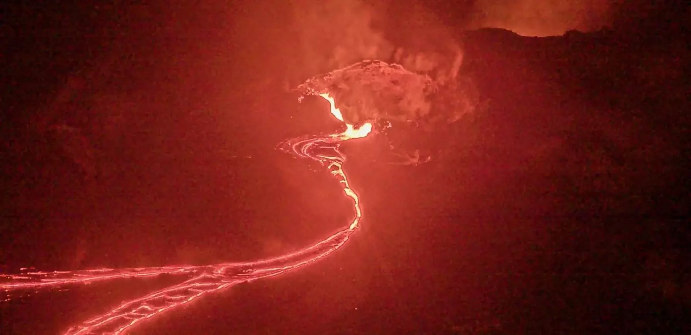 Kilauea Yanardağı’nda Lav Akıntıları